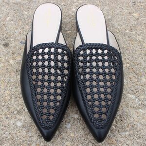 Cole Haan Women's Black Leather Grand OS Mule Sz 11